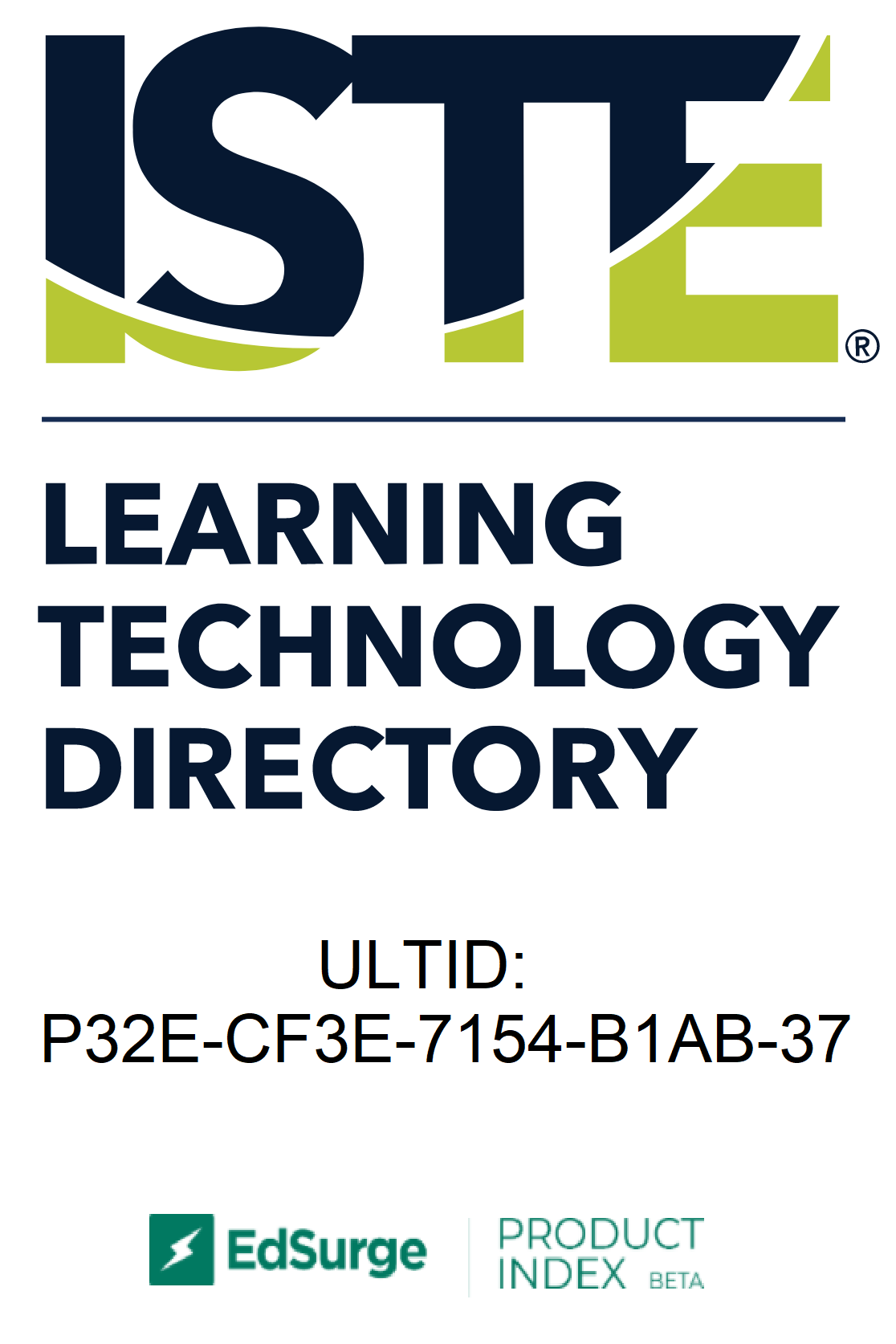 The logos for the ISTE Learning Technology Directory and the EdSurge Product Index