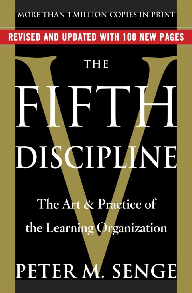 Book cover of Peter Senge's The Fifth Discipline